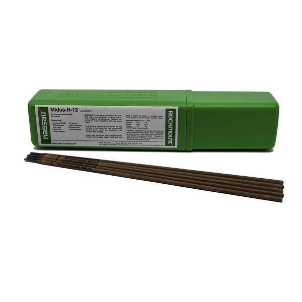 Midas H-12, 14" Stick Electrode for Repair of Hot and Cold Working Tool Steels, 3/32" Dia., 1lb